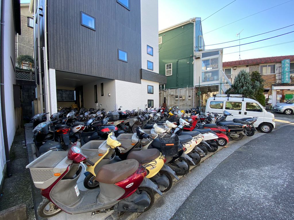 バイクの群れ